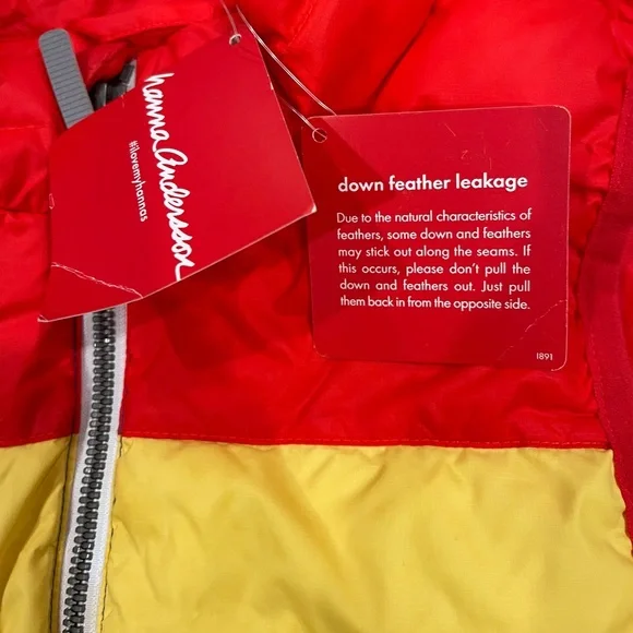 Hanna Andersson unisex down vest 140cm (US 10) - Picture 3 of 3